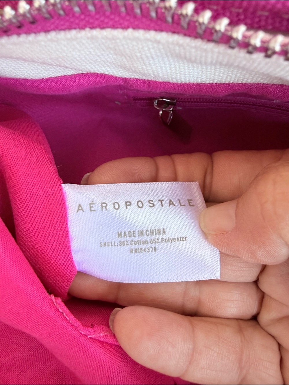 Aéropostale pink hibiscus flower canvas tote - Hawaiian Vibe - NWT - Picture 10 of 16